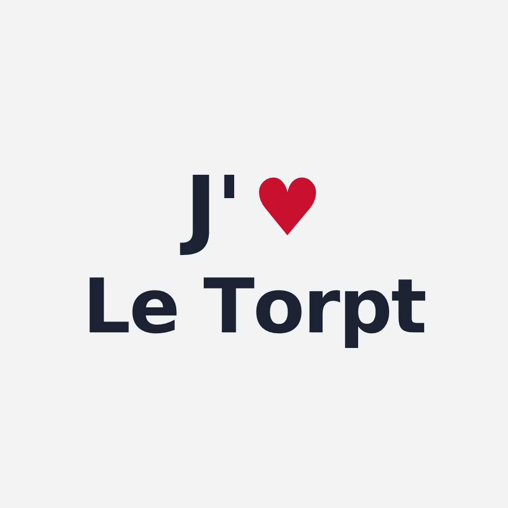 Poster personnalisé Le Torpt — design J'aime Le Torpt