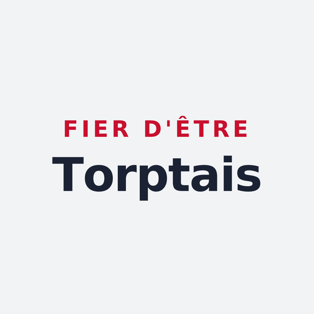 Poster « Fier d'être Torptais » — design pour Le Torpt