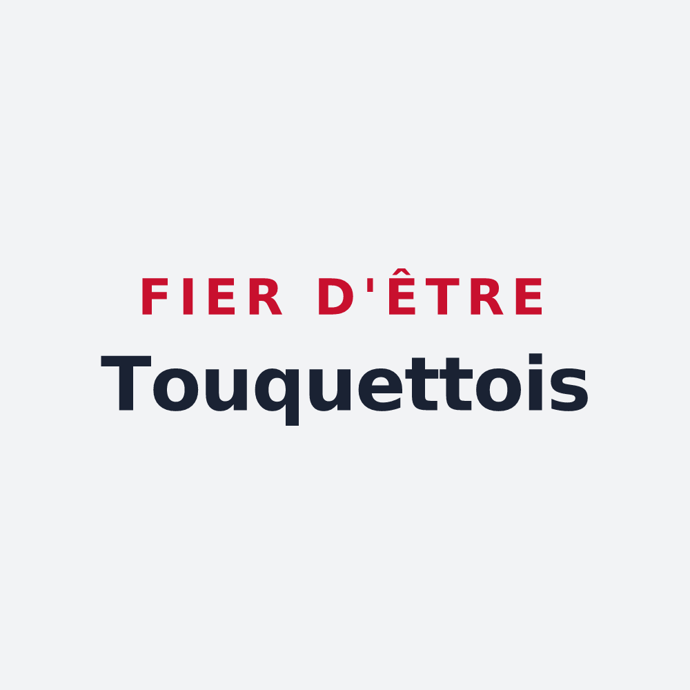 Poster « Fier d'être Touquettois » — design pour Le Touquet-Paris-Plage