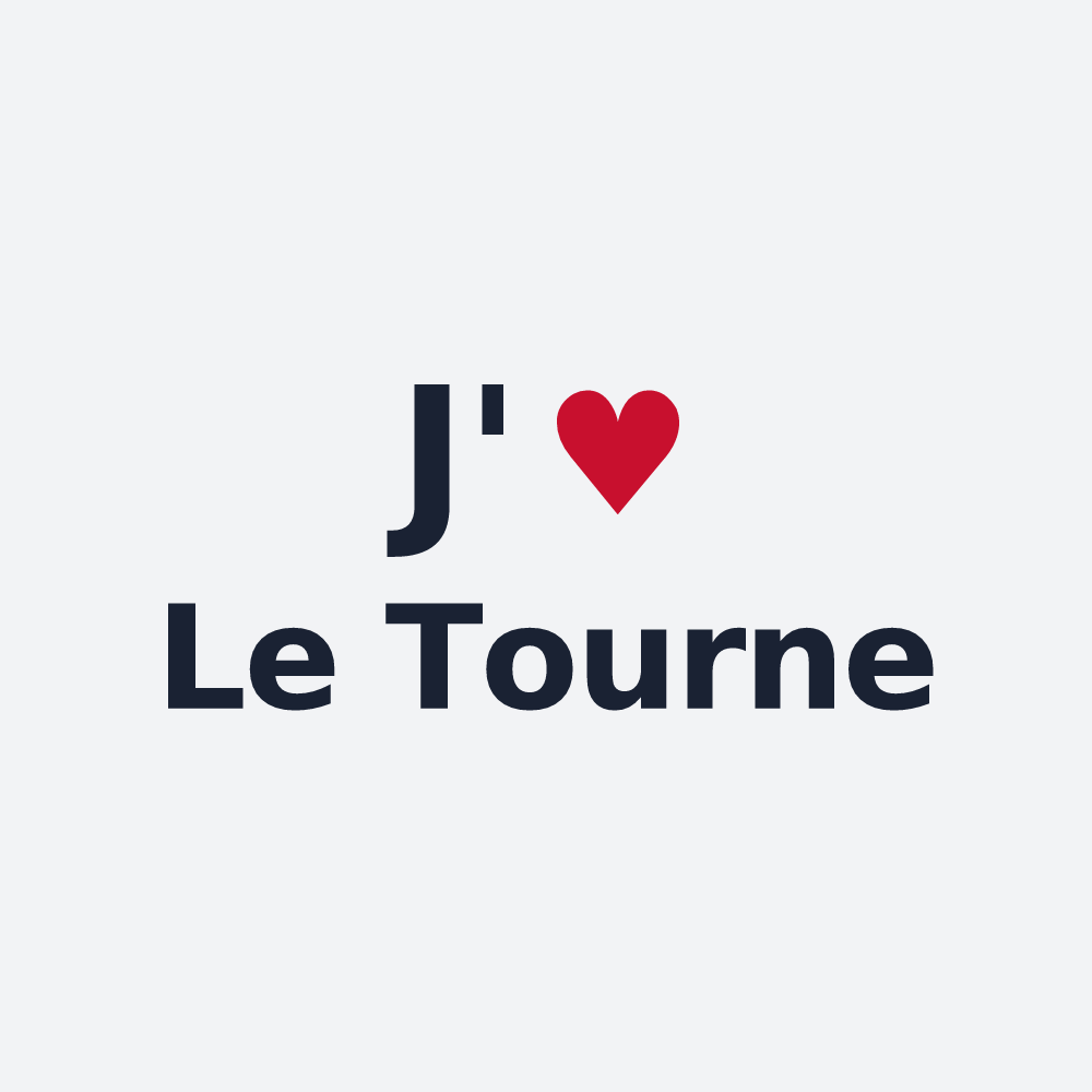 Poster personnalisé Le Tourne — design J'aime Le Tourne