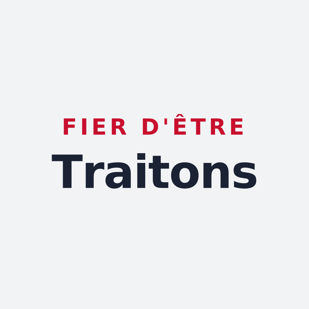 Poster « Fier d'être Traitons » — design pour Le Trait