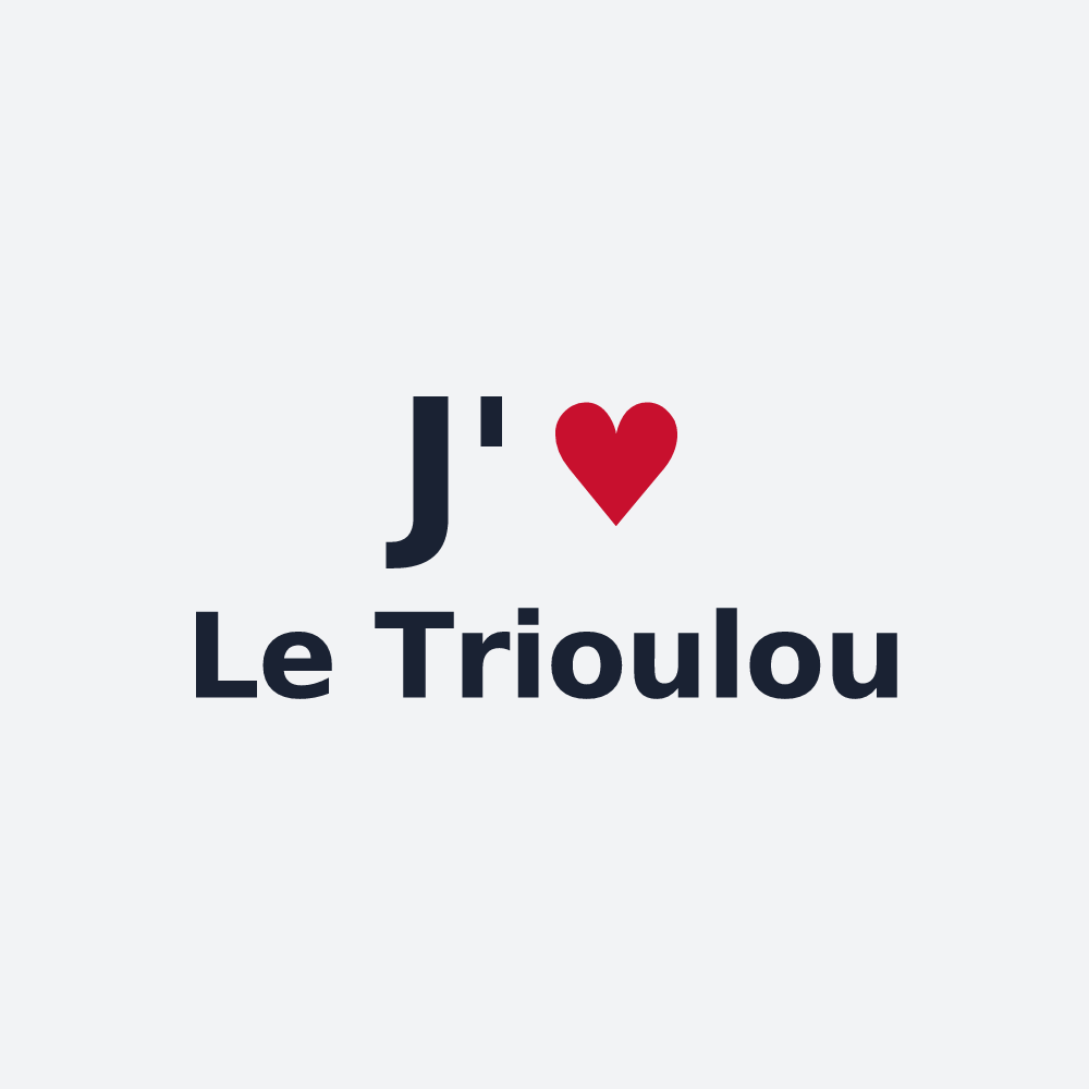 Poster personnalisé Le Trioulou — design J'aime Le Trioulou