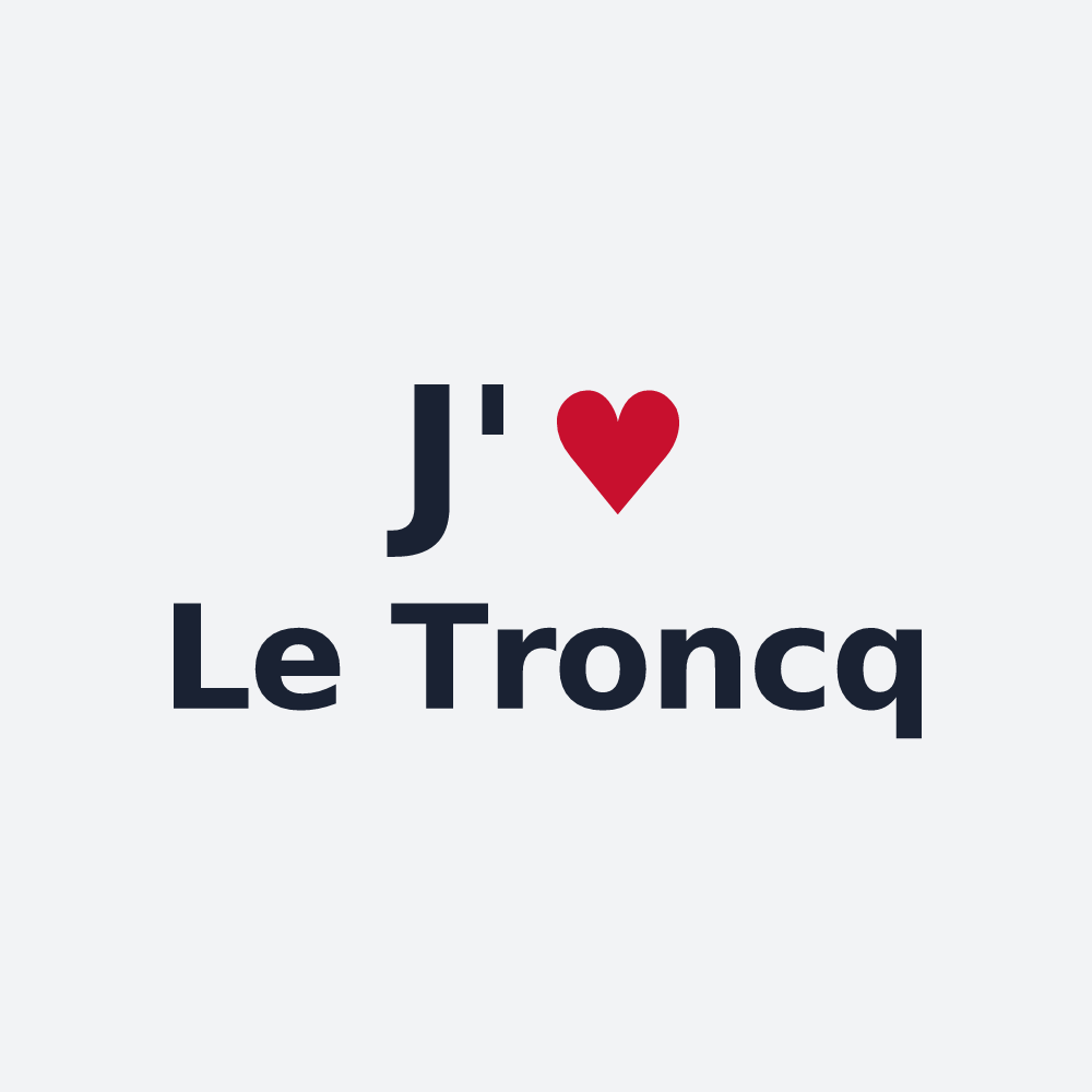 Poster personnalisé Le Troncq — design J'aime Le Troncq