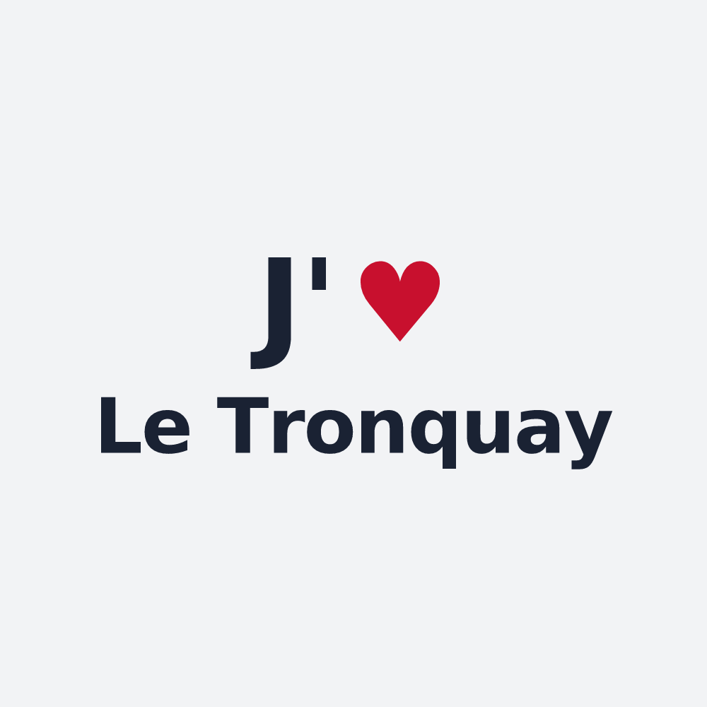 Poster personnalisé Le Tronquay — design « J'aime Le Tronquay » imprimé sur le poster
