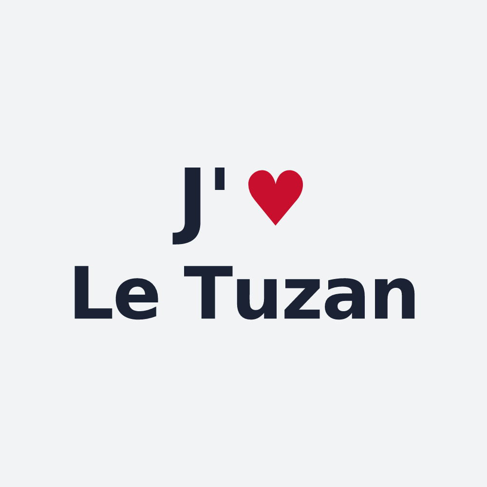 Poster personnalisé Le Tuzan — design J'aime Le Tuzan