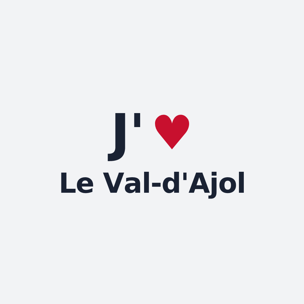 Poster personnalisé Le Val-d'Ajol — design J'aime Le Val-d'Ajol