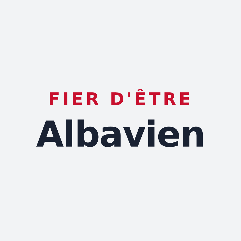 Poster « Fier d'être Albavien » — design pour Le Val d'Hazey