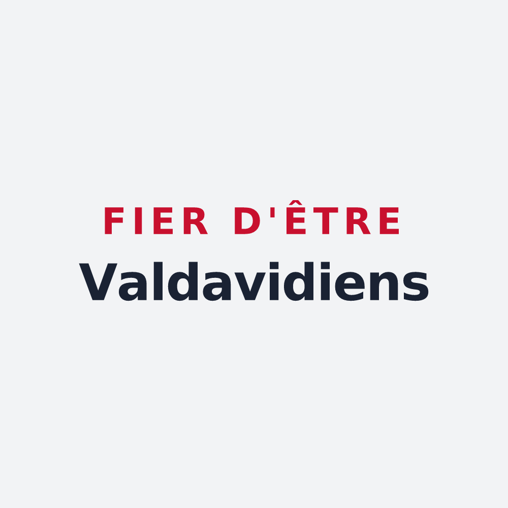 Poster « Fier d'être Valdavidiens » — design pour Le Val-David