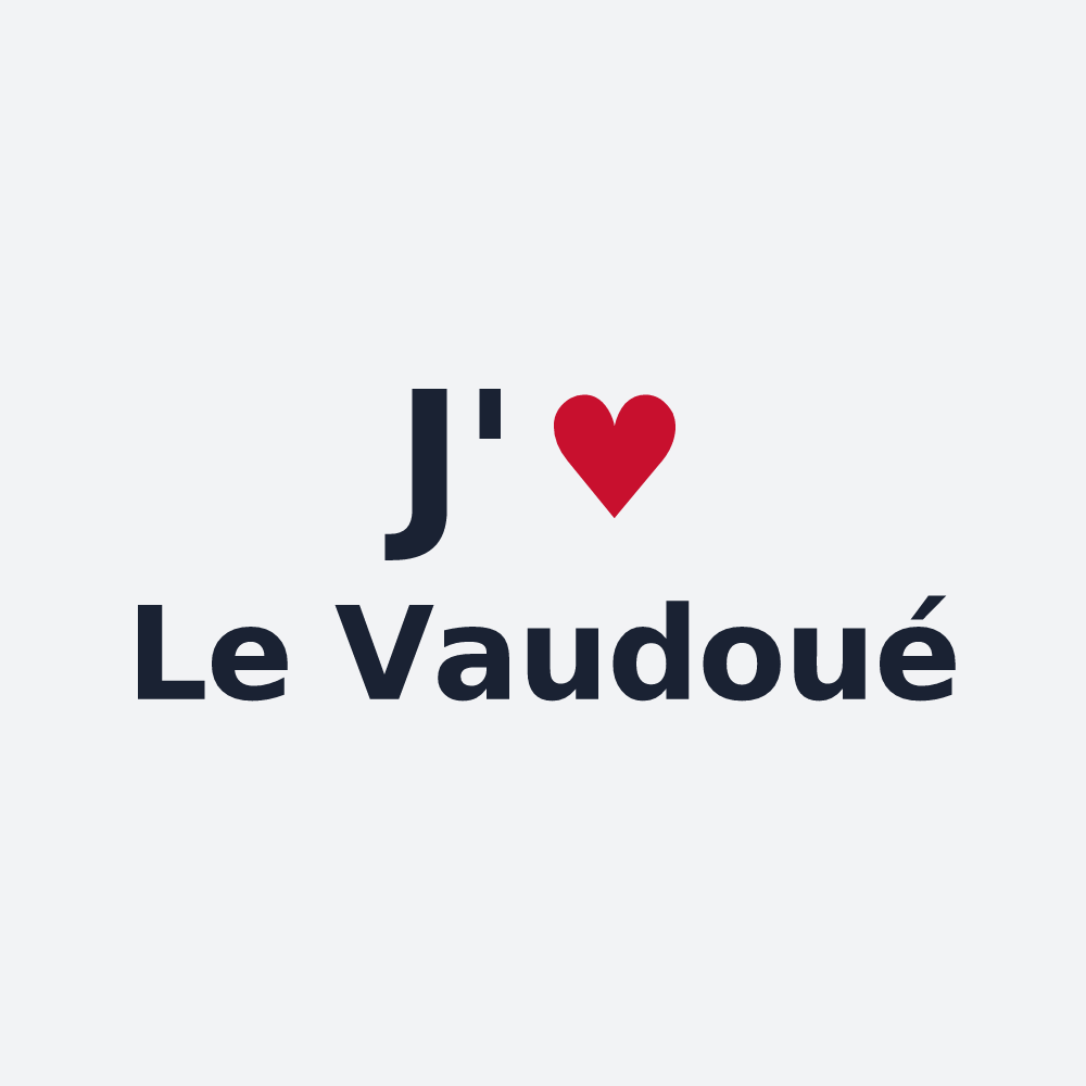 Poster personnalisé Le Vaudoué — design J'aime Le Vaudoué