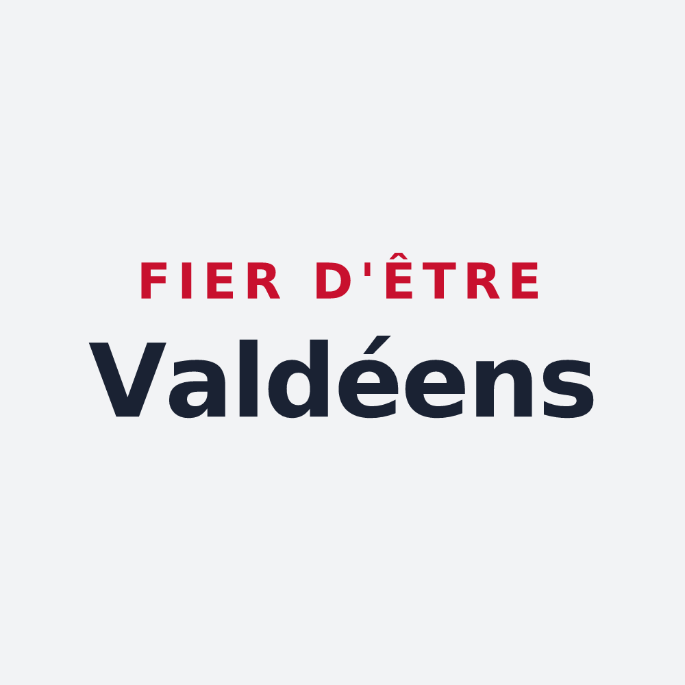 Poster « Fier d'être Valdéens » — design pour Le Vaudoué