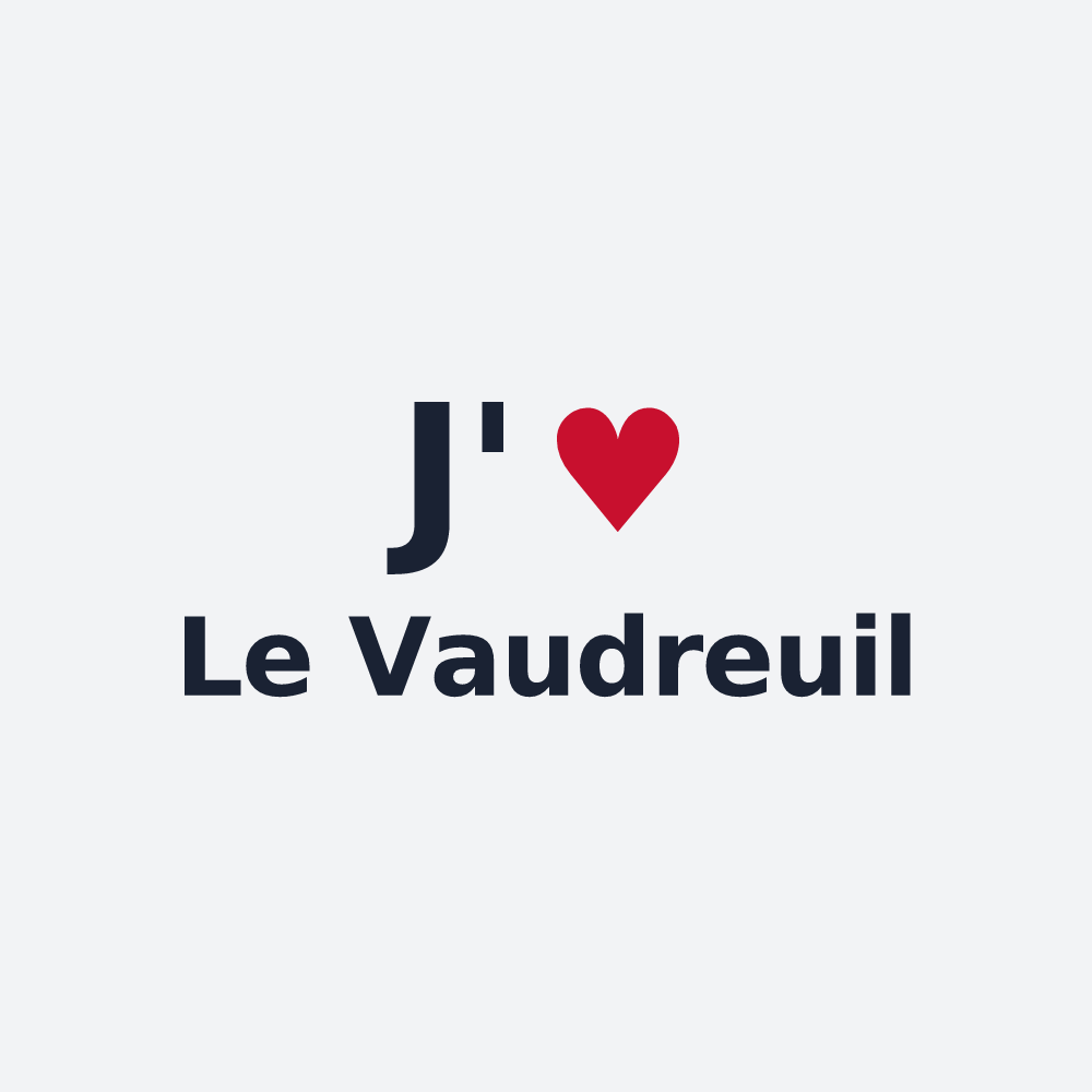 Poster personnalisé Le Vaudreuil — design J'aime Le Vaudreuil