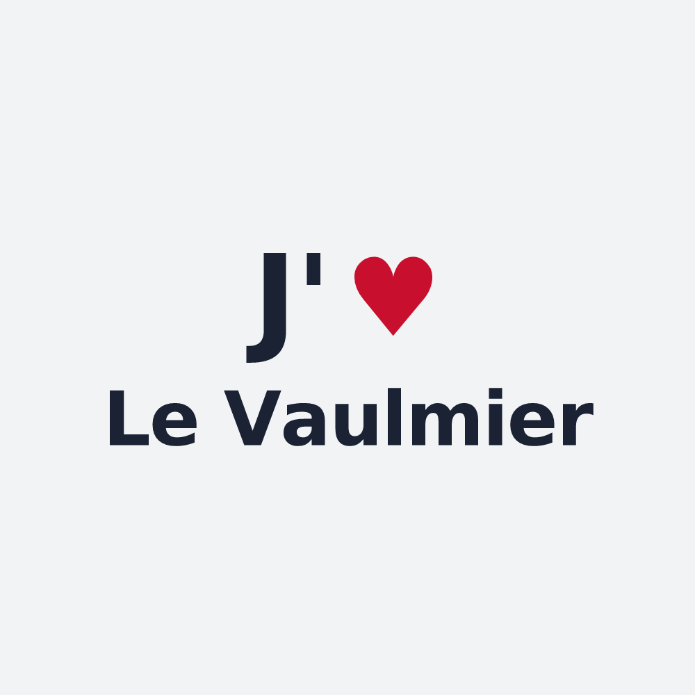 Poster personnalisé Le Vaulmier — design J'aime Le Vaulmier