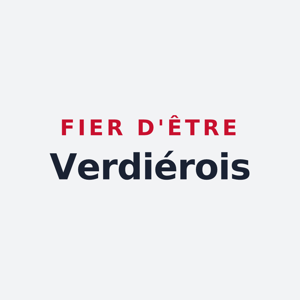 Poster « Fier d'être Verdiérois » — design pour Le Verdier