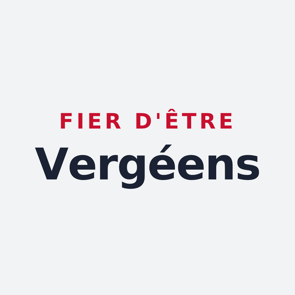 Poster « Fier d'être Vergéens » — design pour Le Verger