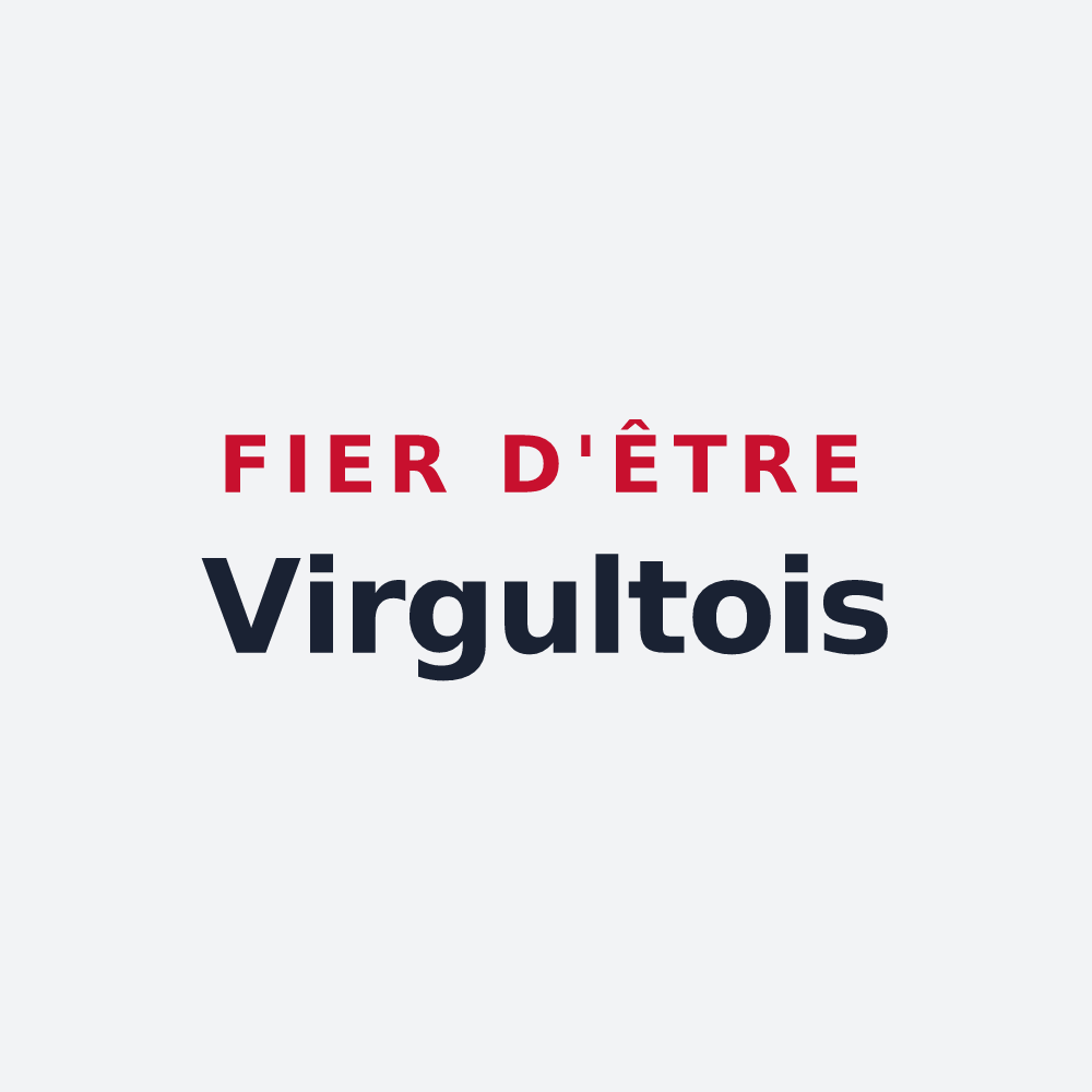 Poster « Fier d'être Virgultois » — design pour Le Verguier
