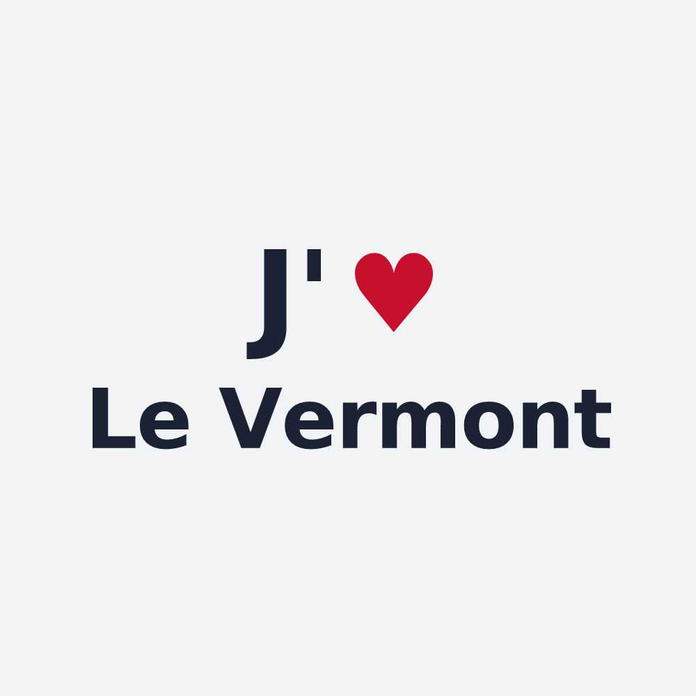 Poster personnalisé Le Vermont — design J'aime Le Vermont