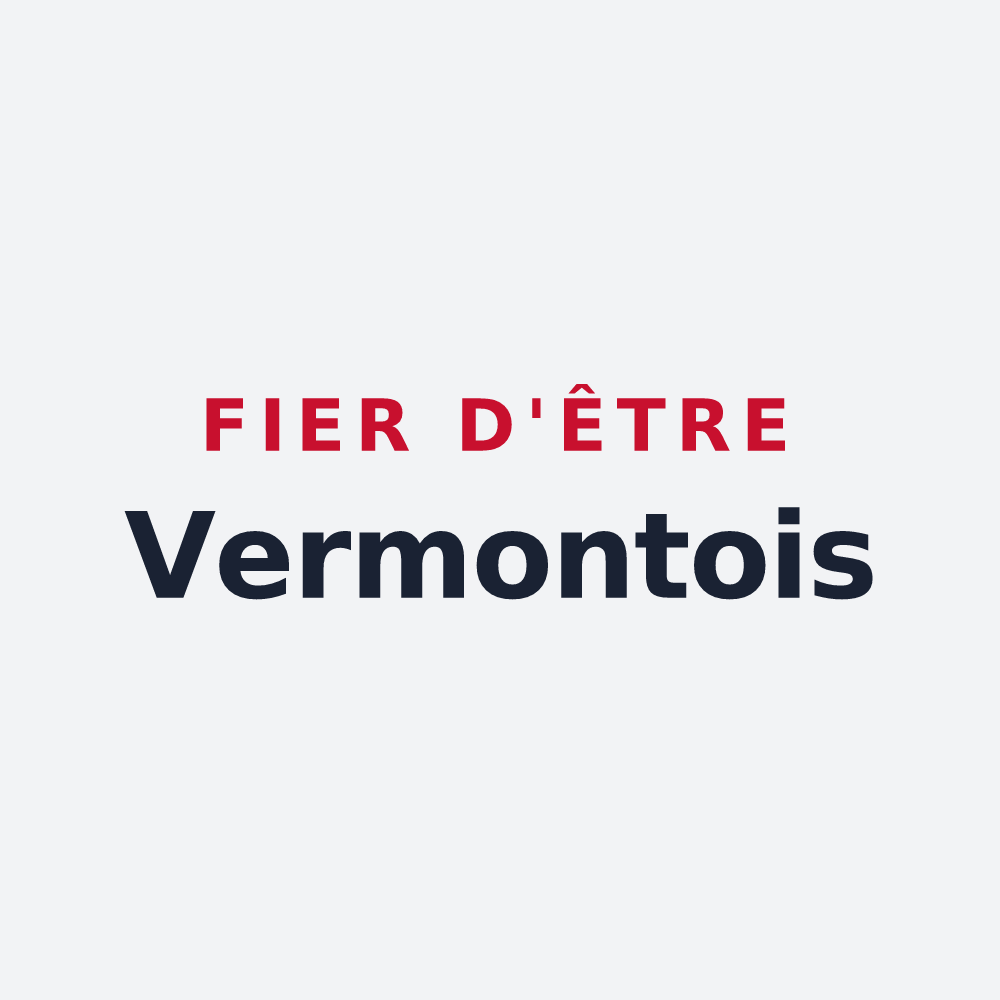 Poster « Fier d'être Vermontois » — design pour Le Vermont