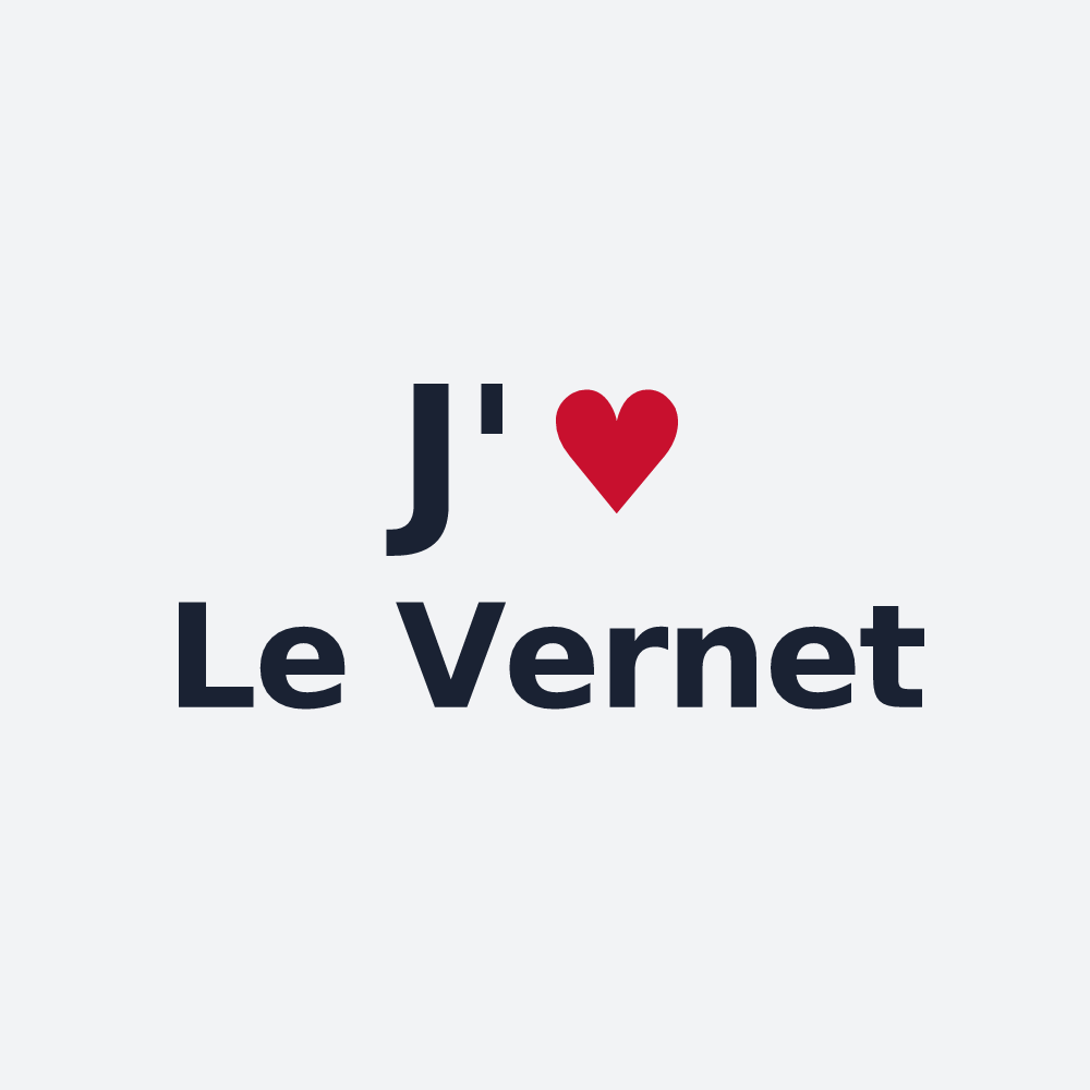 Poster personnalisé Le Vernet — design J'aime Le Vernet