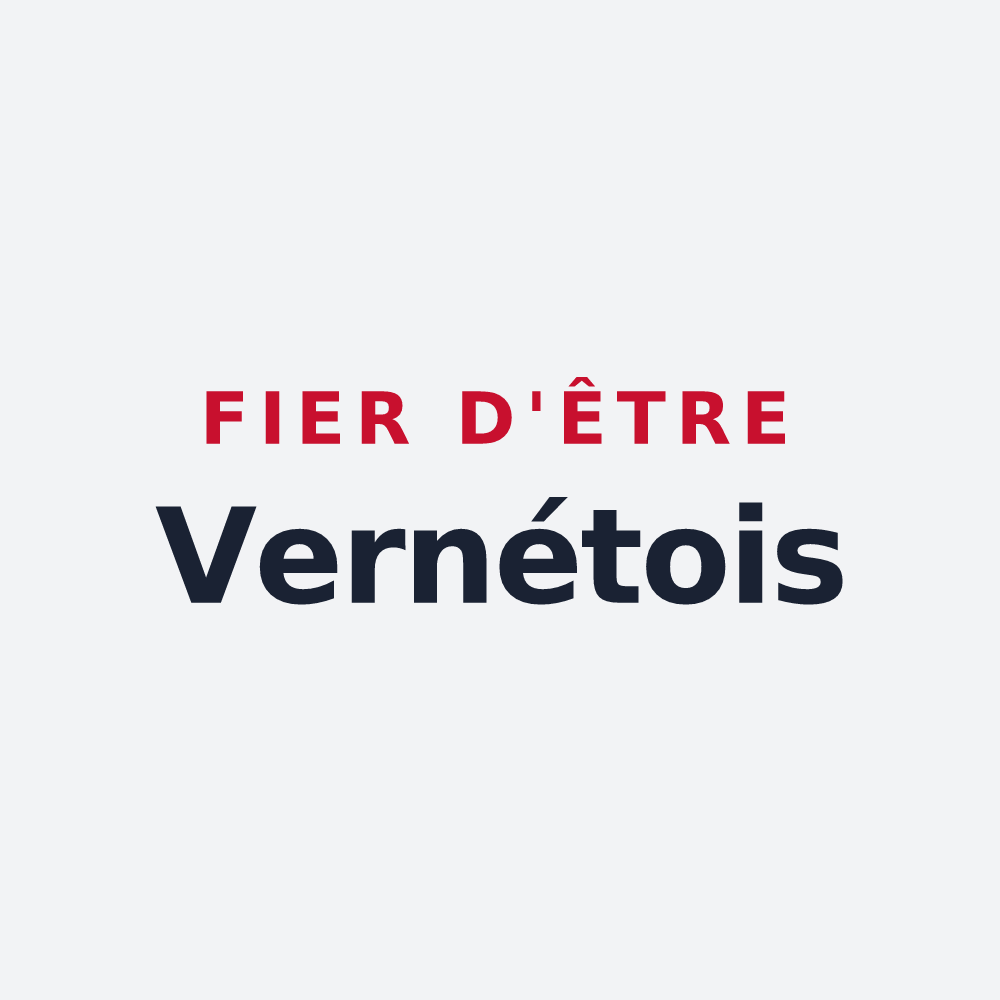 Poster « Fier d'être Vernétois » — design pour Le Vernet