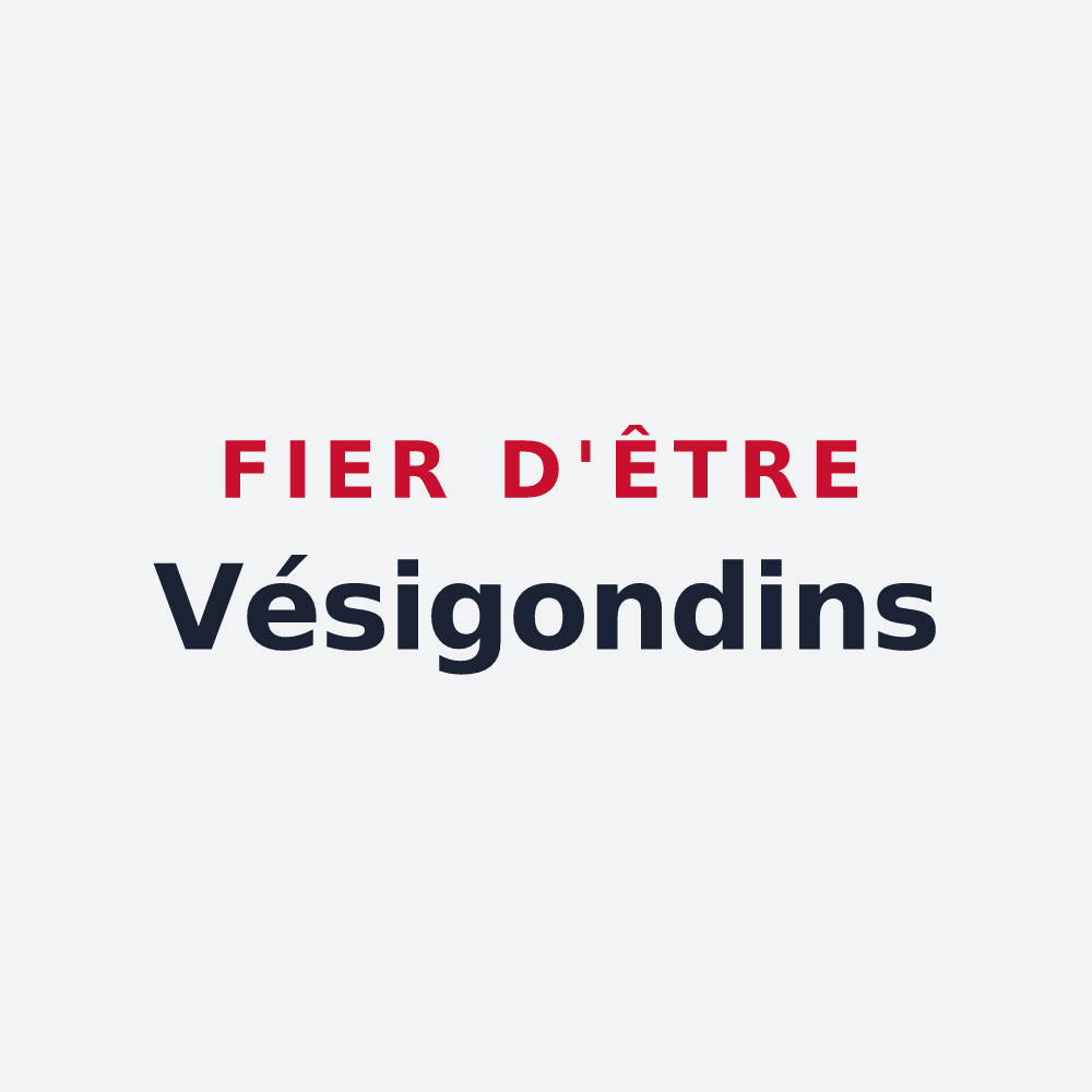Poster « Fier d'être Vésigondins » — design pour Le Vésinet