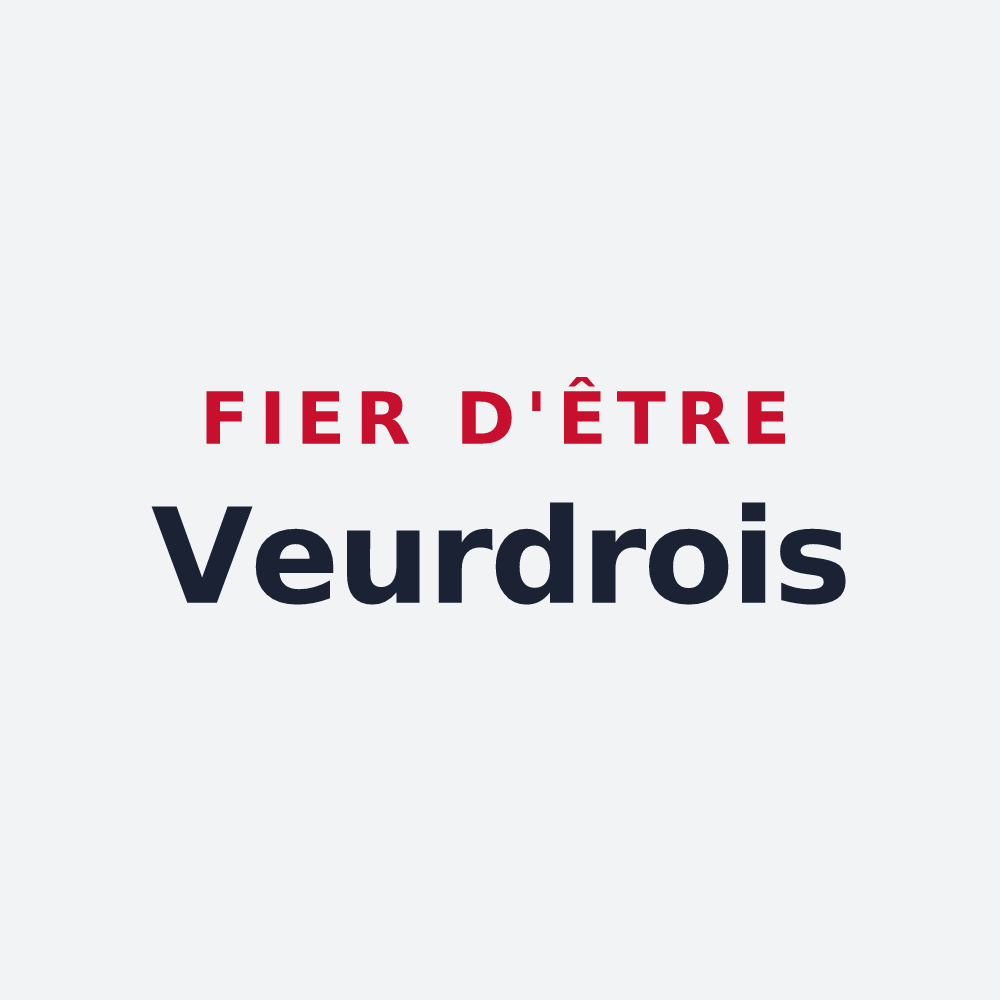 Poster « Fier d'être Veurdrois » — design pour Le Veurdre