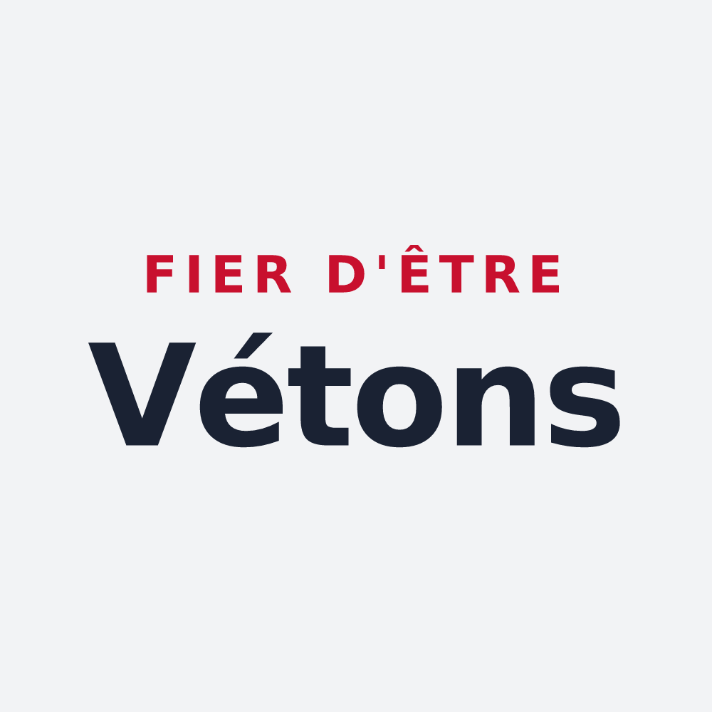 Poster « Fier d'être Vétons » — design pour Le Vey