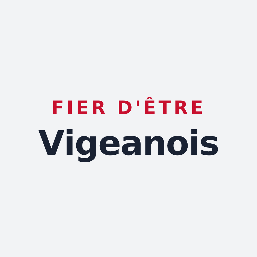 Poster « Fier d'être Vigeanois » — design pour Le Vigean