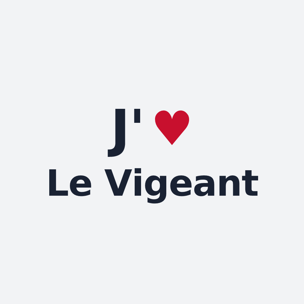 Poster personnalisé Le Vigeant — design J'aime Le Vigeant