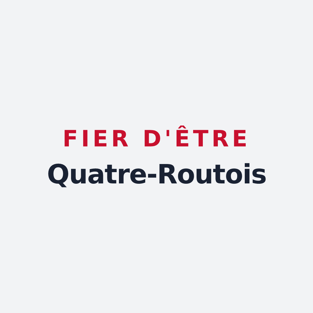 Poster « Fier d'être Quatre-Routois » — design pour Le Vignon-en-Quercy