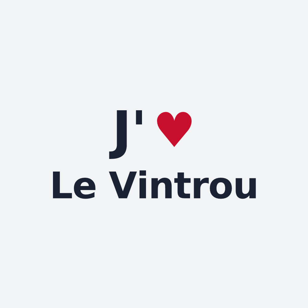 Poster personnalisé Le Vintrou — design J'aime Le Vintrou