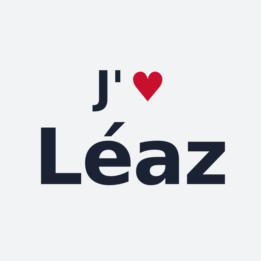Poster personnalisé Léaz — design J'aime Léaz
