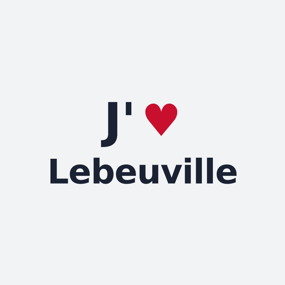 Poster personnalisé Lebeuville — design J'aime Lebeuville