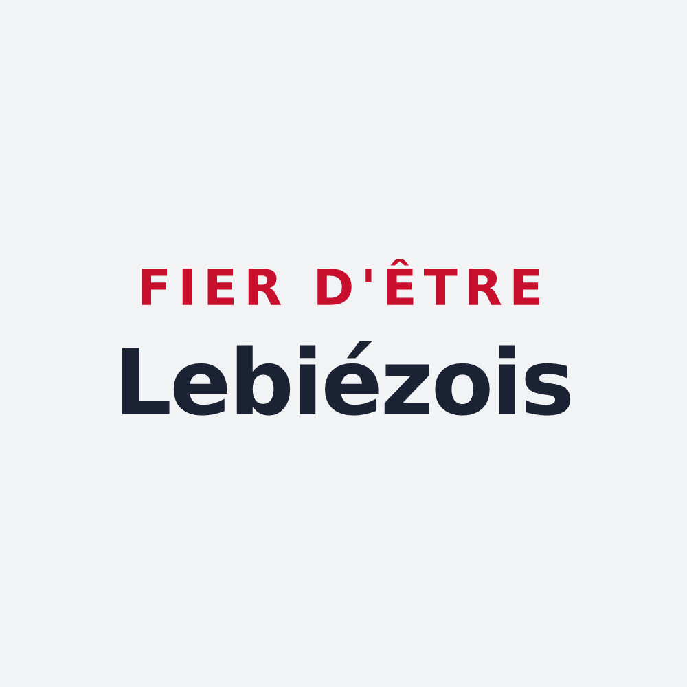 Poster « Fier d'être Lebiézois » — design pour Lebiez