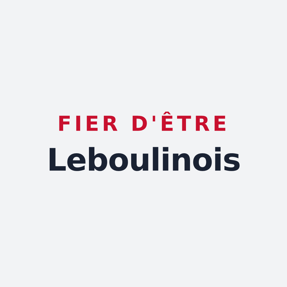 Poster « Fier d'être Leboulinois » — design pour Leboulin