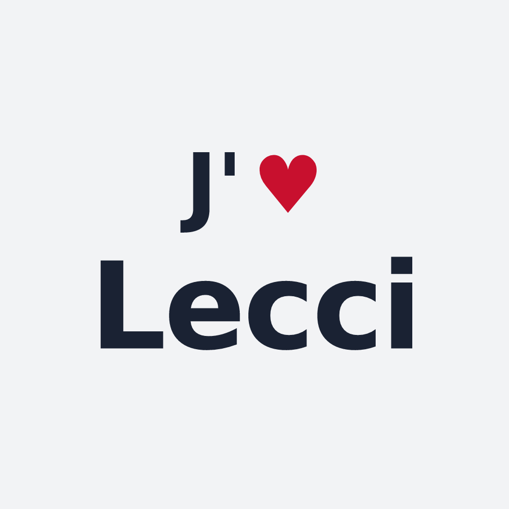 Poster personnalisé Lecci — design J'aime Lecci
