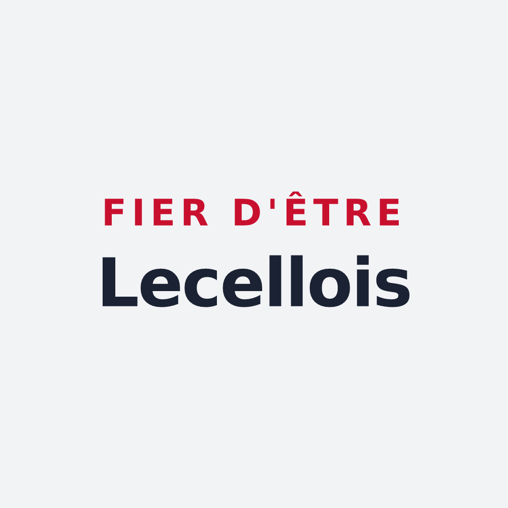 Poster « Fier d'être Lecellois » — design pour Lecelles