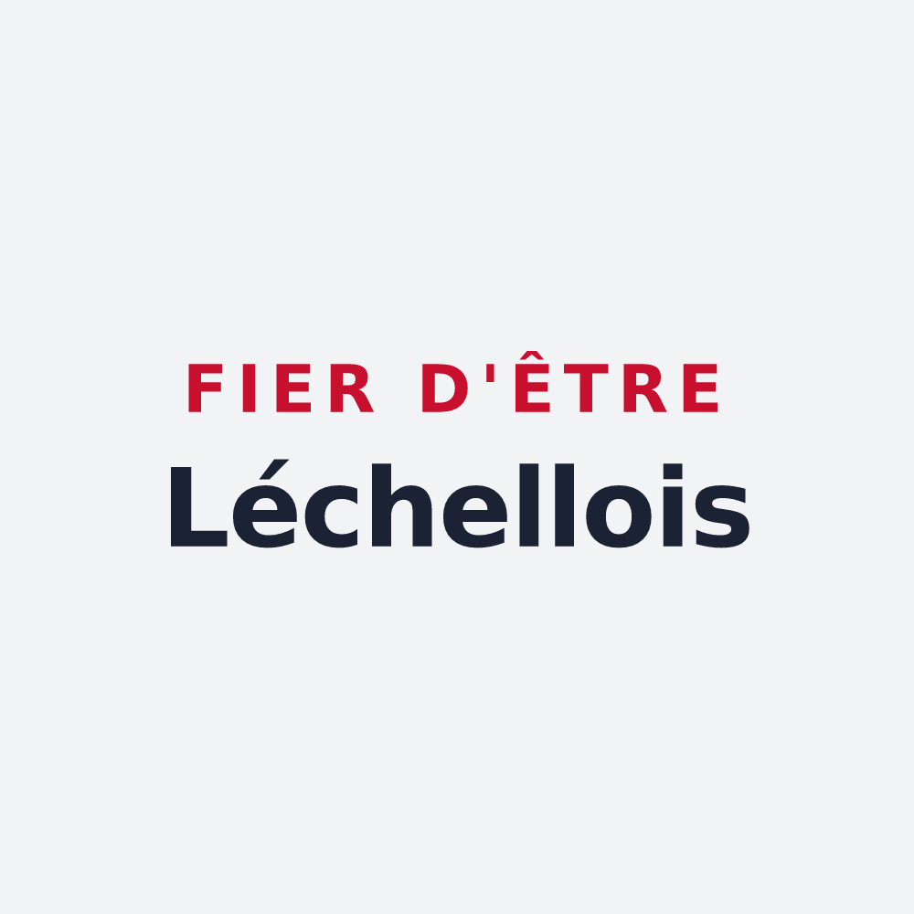Poster « Fier d'être Léchellois » — design pour Léchelle