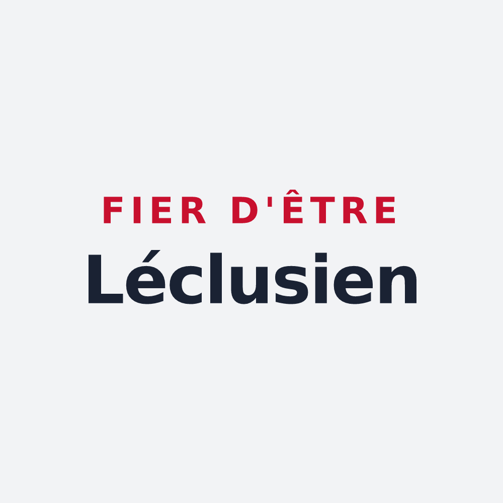 Poster « Fier d'être Léclusien » — design pour Lécluse