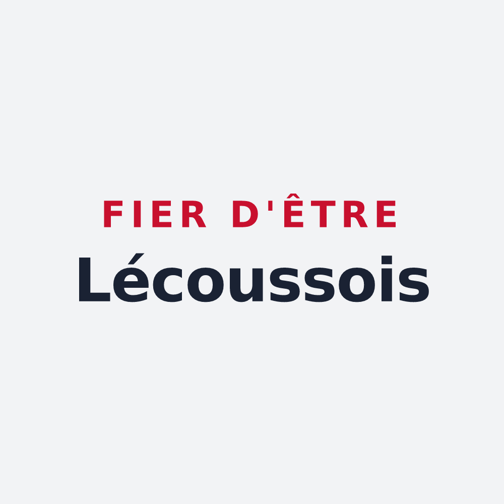 Poster « Fier d'être Lécoussois » — design pour Lécousse