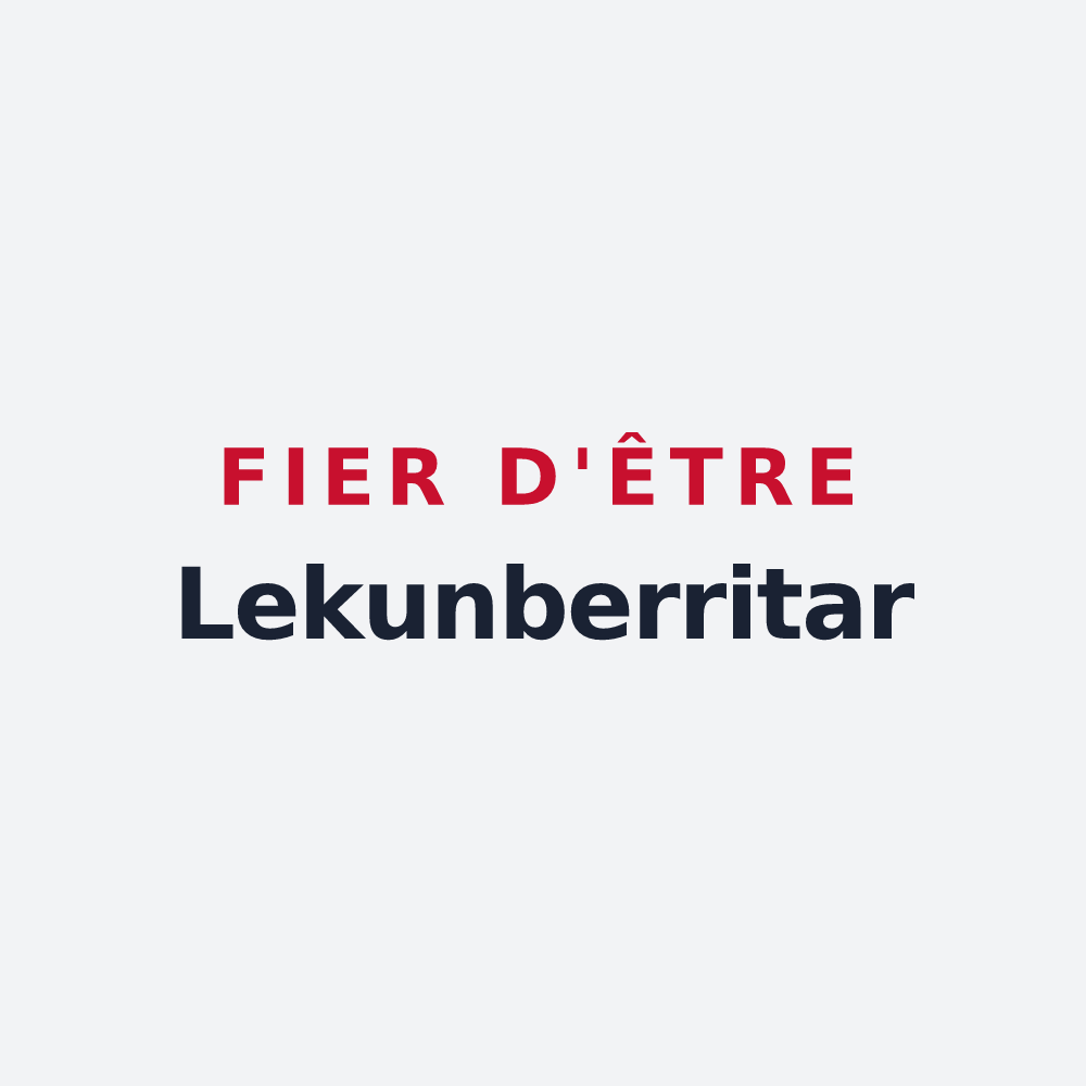 Poster « Fier d'être Lekunberritar » — design pour Lecumberry