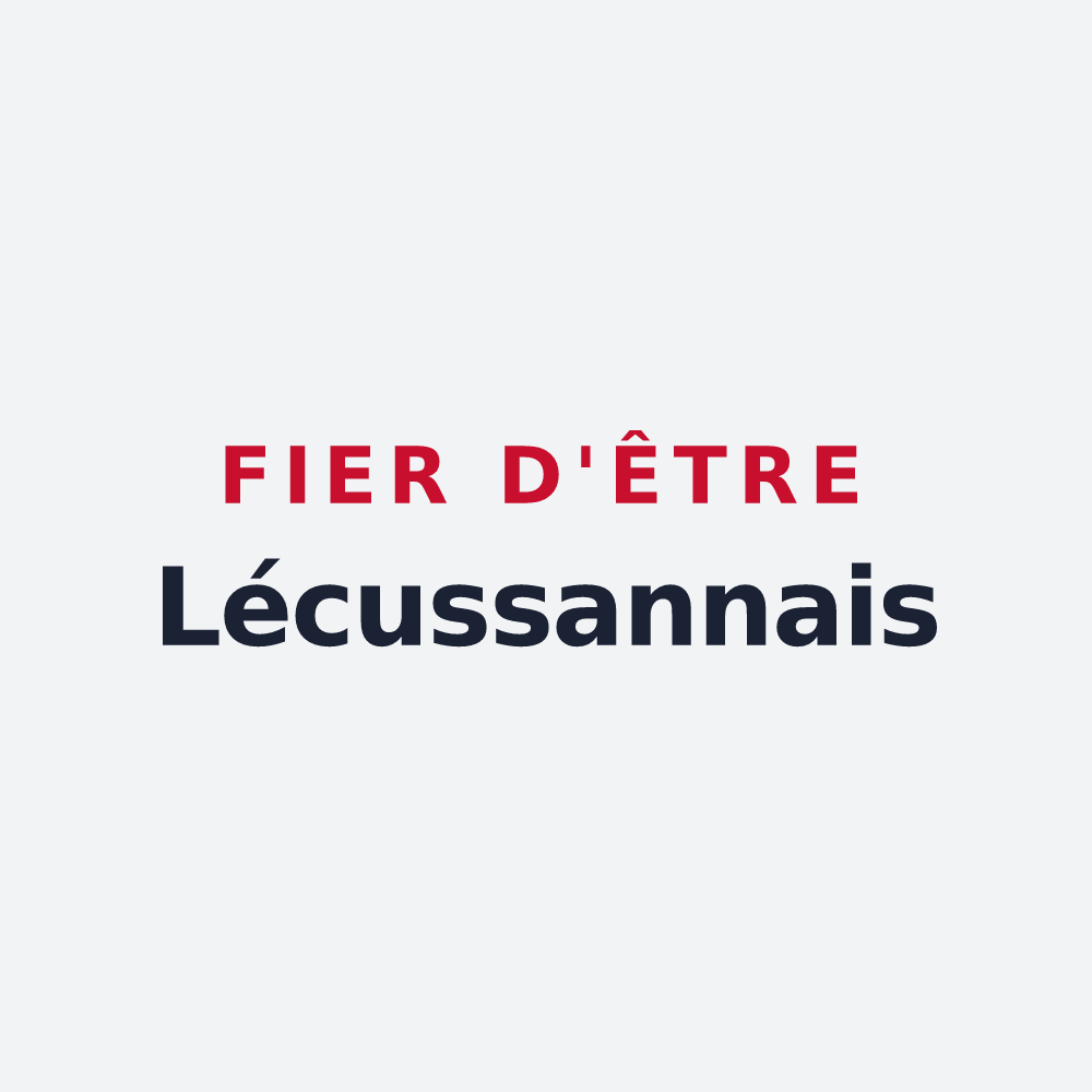 Poster « Fier d'être Lécussannais » — design pour Lécussan