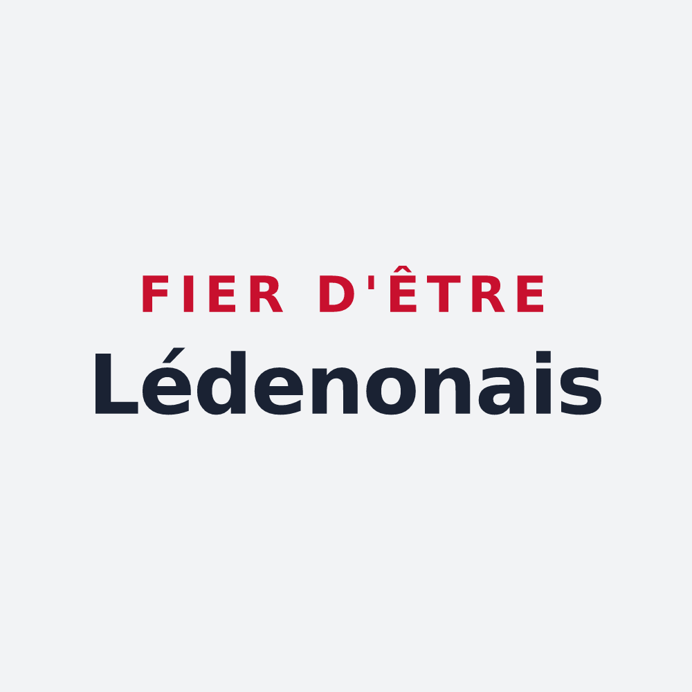 Poster « Fier d'être Lédenonais » — design pour Lédenon