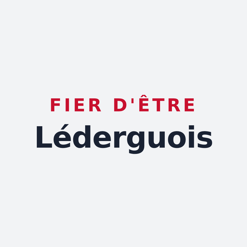 Poster « Fier d'être Léderguois » — design pour Lédergues
