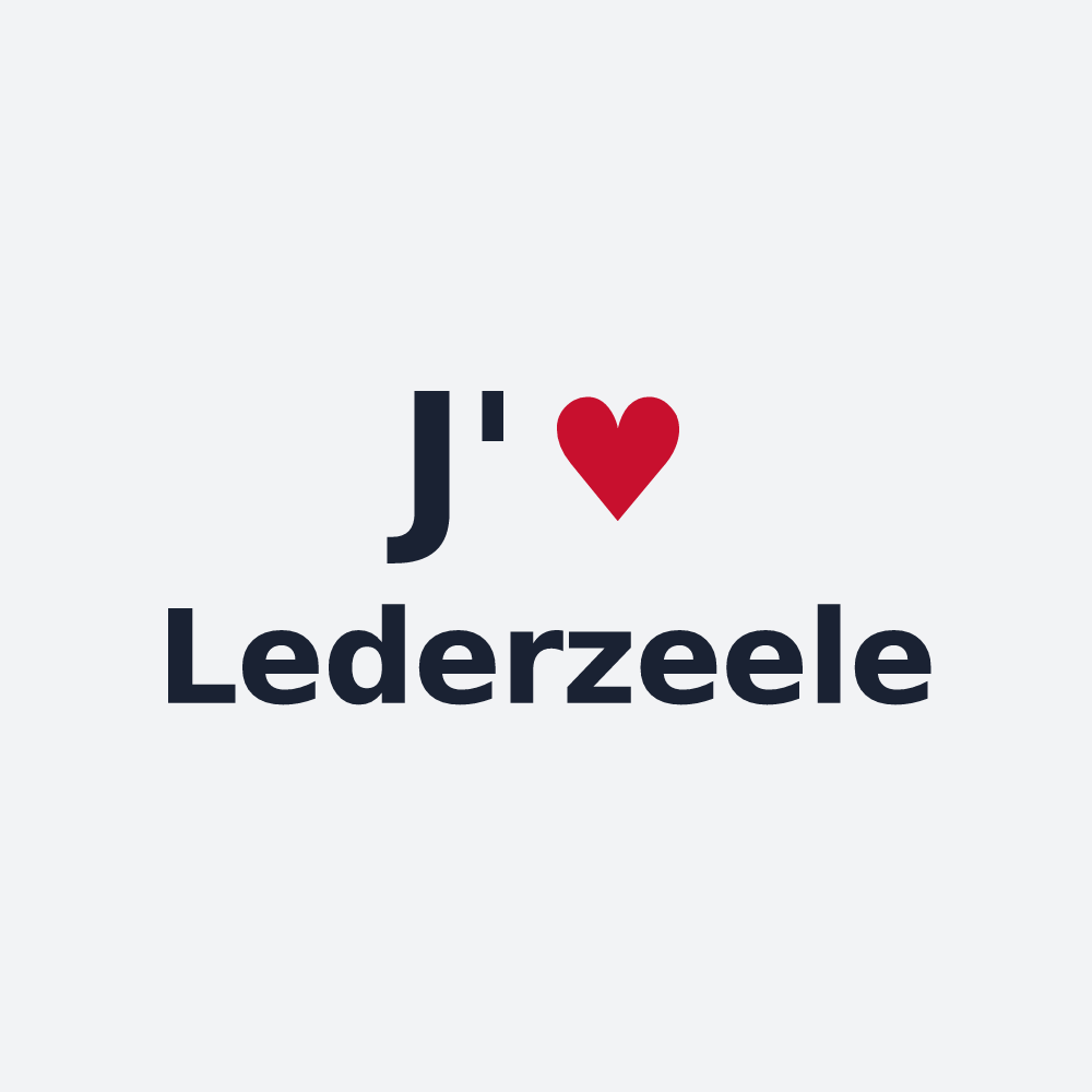 Poster personnalisé Lederzeele — design J'aime Lederzeele