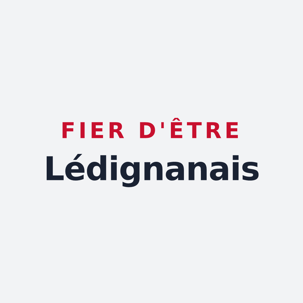 Poster « Fier d'être Lédignanais » — design pour Lédignan