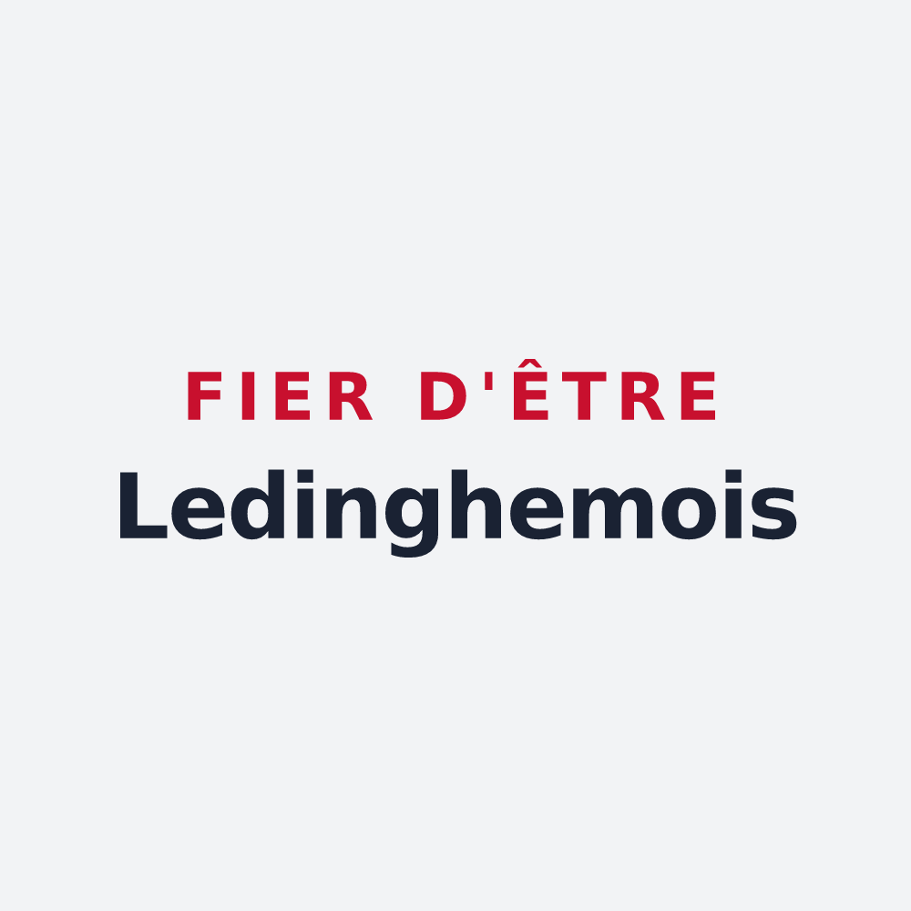 Poster « Fier d'être Ledinghemois » — design pour Ledinghem
