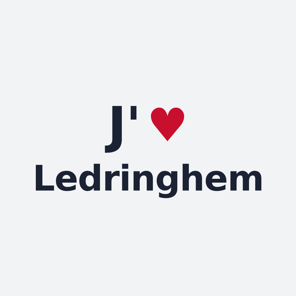 Poster personnalisé Ledringhem — design J'aime Ledringhem