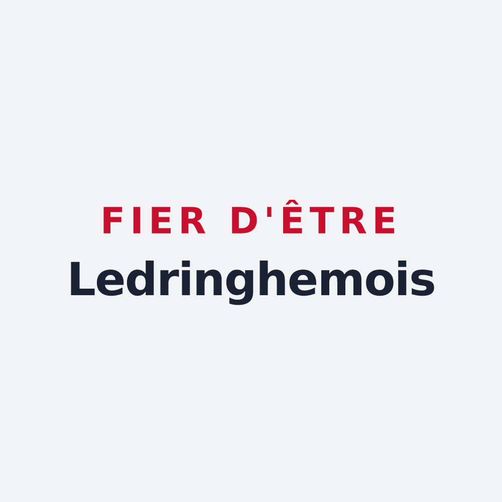 Poster « Fier d'être Ledringhemois » — design pour Ledringhem