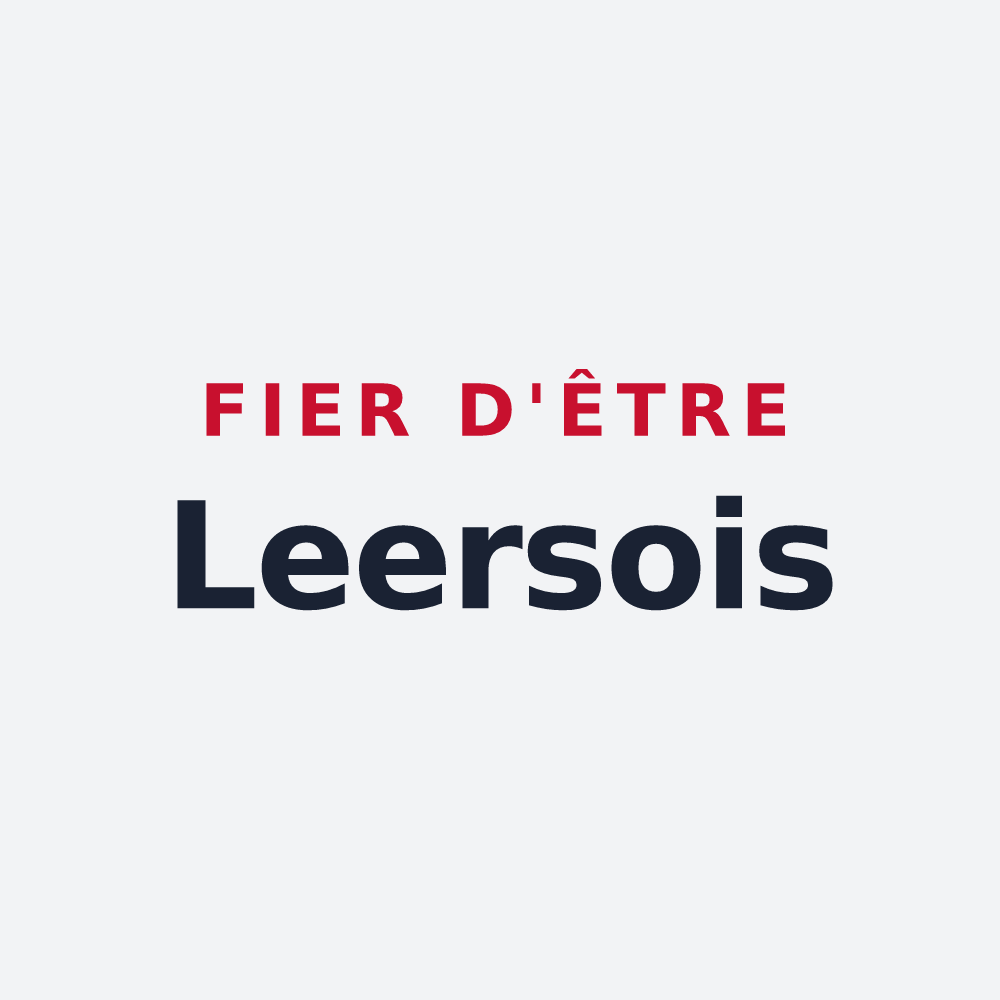 Poster « Fier d'être Leersois » — design pour Leers