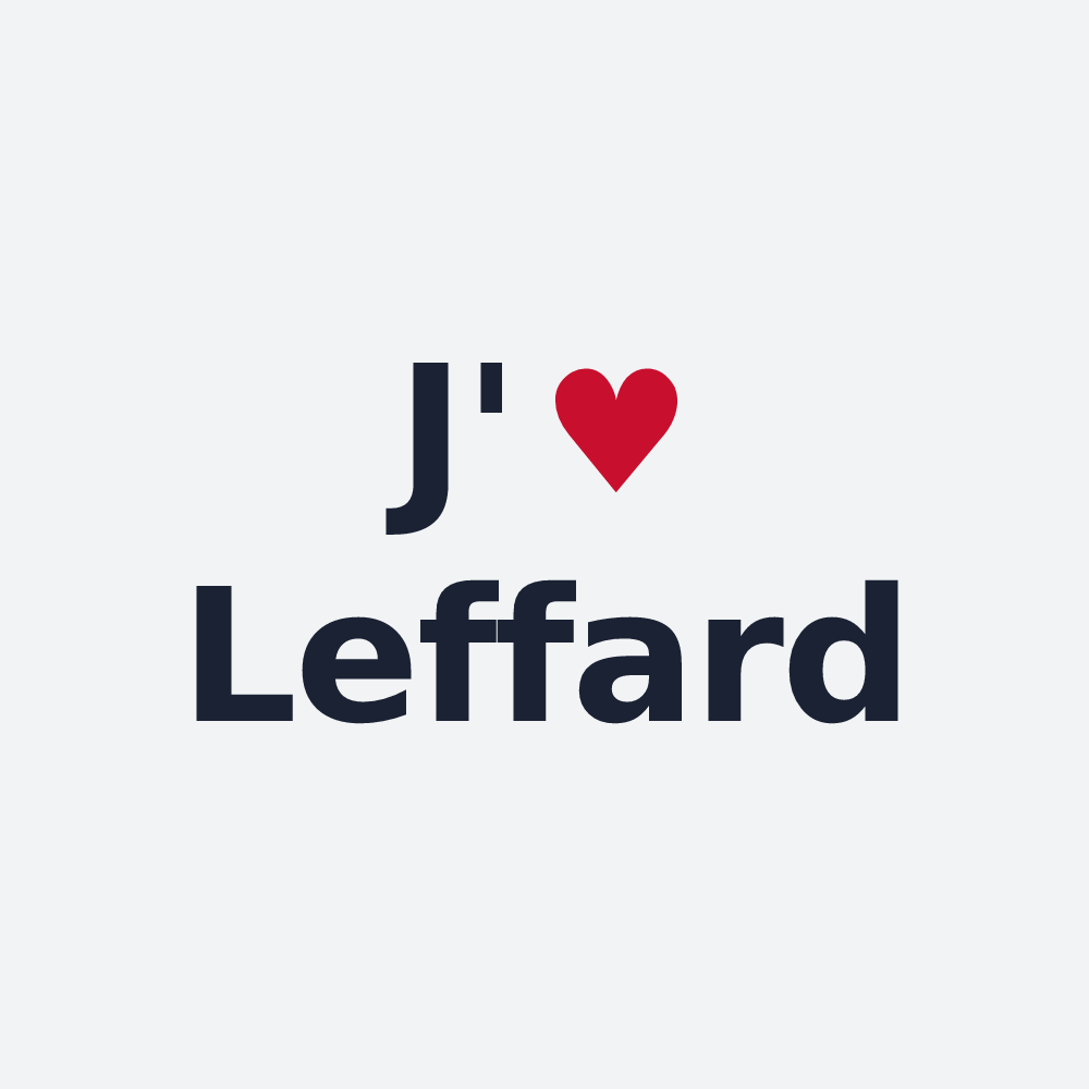 Poster personnalisé Leffard — design J'aime Leffard